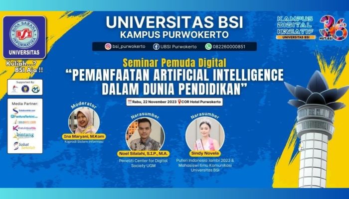 Undang Guru dan Siswa, Universitas BSI Adakan Seminar Tentang AI