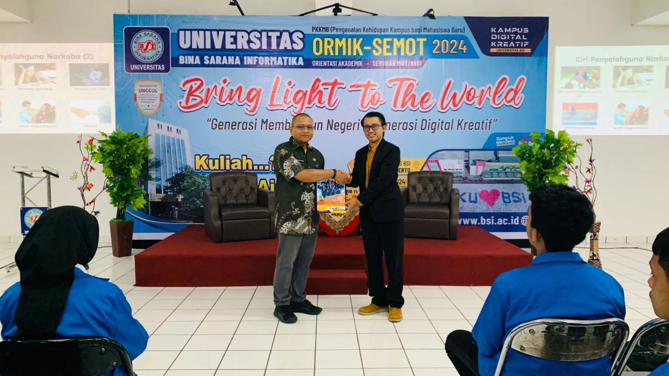 BNN Edukasi Mahasiswa Baru Universitas BSI Tentang Bahaya Narkoba