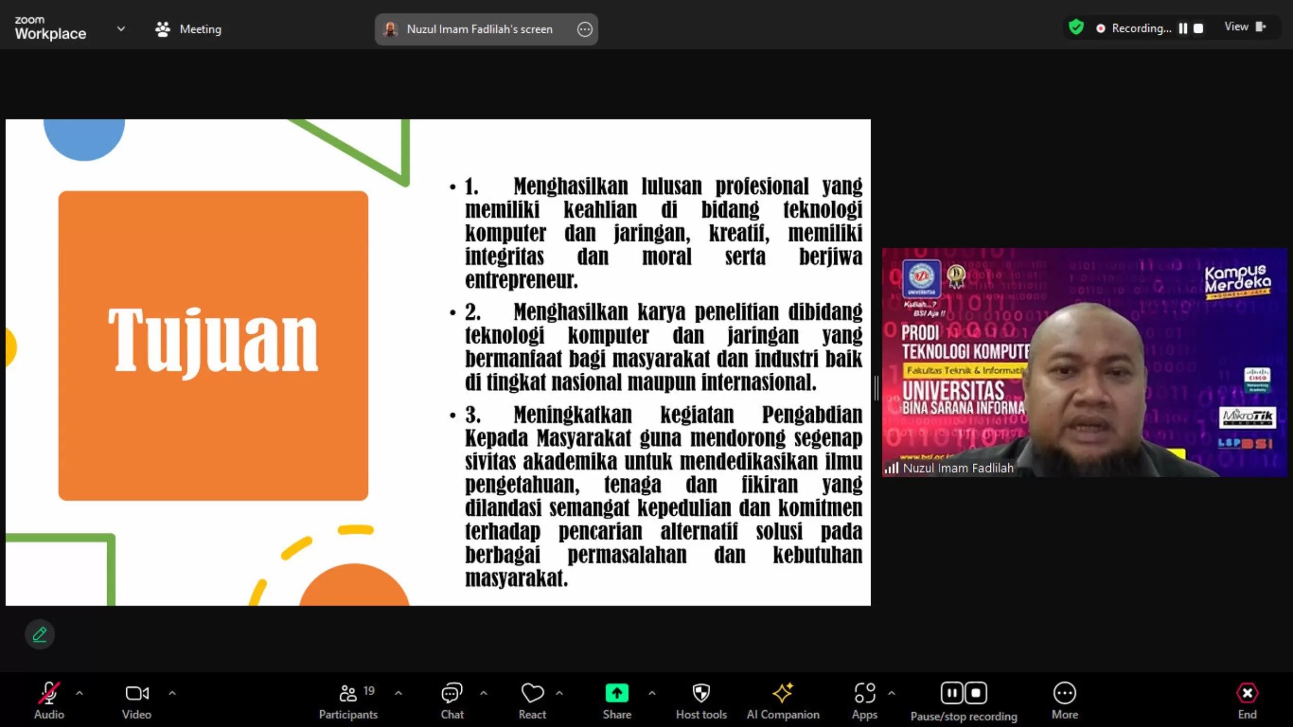 Program Studi Teknologi Komputer Universitas BSI Gelar Rapat Unit Pengelola Akademik - 1