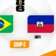 pertandingan kedua di grup c memperttemukan Timnas Brasil Vs Haiti