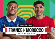 Prediksi Prancis vs Maroko di Perempat Final Piala Dunia 2026, Jadwal, Susunan Pemain, dan Peluang Lolos Semifinal