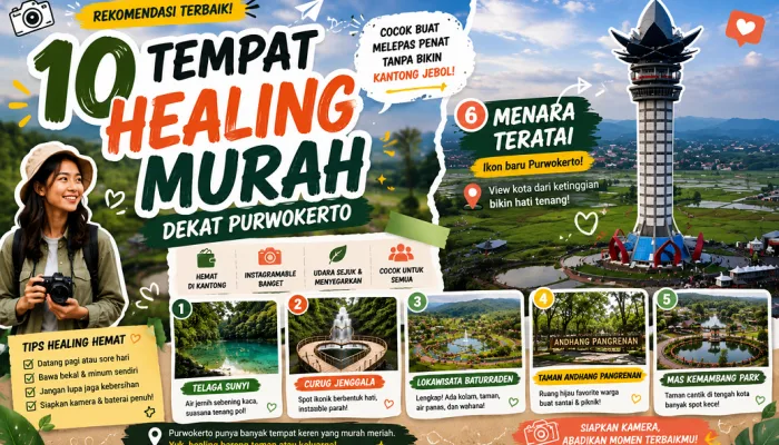 10 Tempat Healing Purwokerto Murah, Cocok Buat Melepas Penat Tanpa Bikin Kantong Jebol