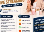 Lowongan Kerja Host Live Streaming Cilongok 2026, Peluang Menarik untuk Pemula