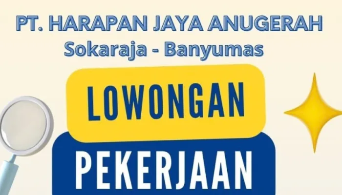 Lowongan Kerja Staff Gudang Sparepart Purwokerto 2026: 1 Posisi Menarik di PT Harapan Jaya Anugerah