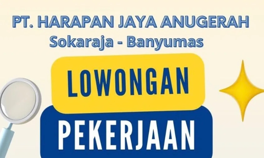 lowongan kerja staff gudang sparepart Purwokerto 2026