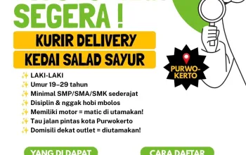 lowongan kerja Kurir Delivery Purwokerto 2026