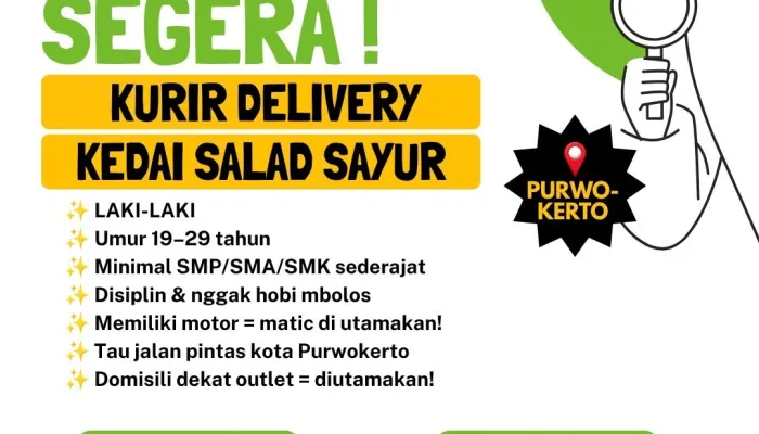 Lowongan Kerja Kurir Delivery Purwokerto 2026: 7 Syarat Penting, Segera Daftar!