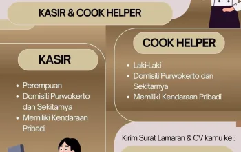 lowongan kerja Tammara Sari Purwokerto Kasir Cook Helper 2026