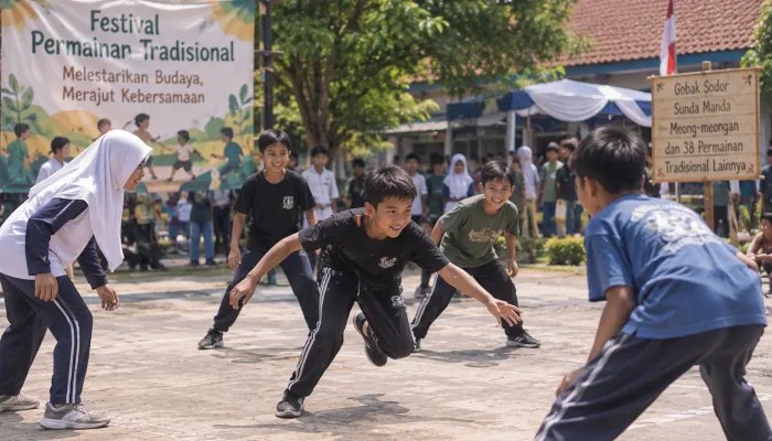 38 Permainan Tradisional Dihidupkan Lagi di Purwokerto, Ada Gobak Sodor hingga Meong-meongan