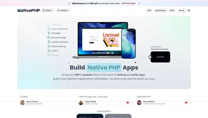 NativePHP 7 Fitur Unggulan untuk Aplikasi Modern