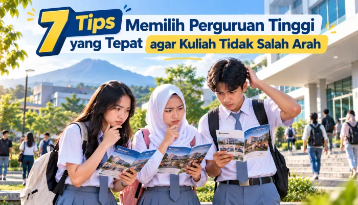 7 Tips Memilih Perguruan Tinggi yang Tepat agar Kuliah Tidak Salah Arah