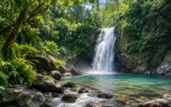 Ilustrasi Curug di Baturraden