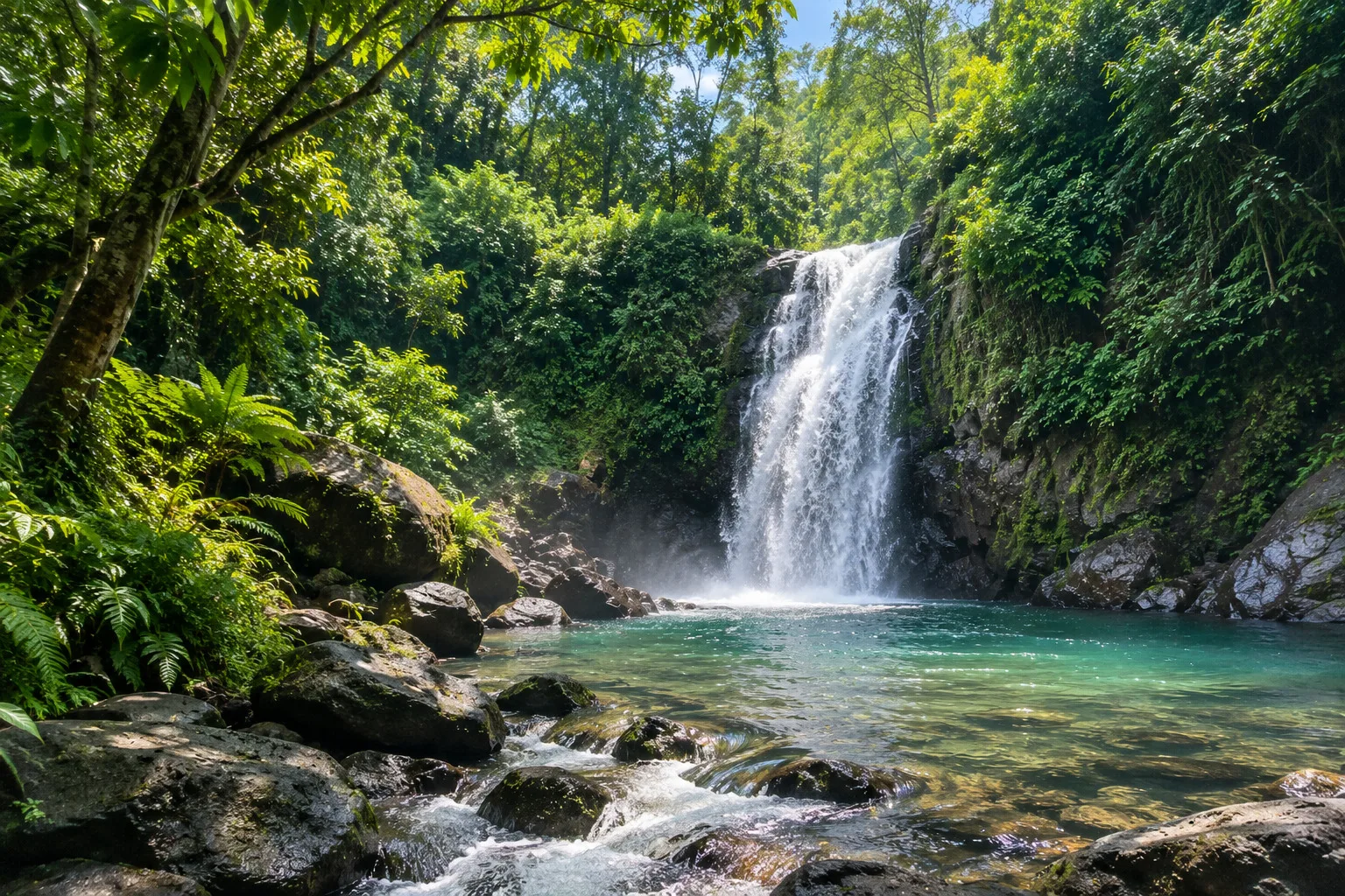 Ilustrasi Curug di Baturraden