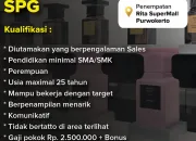 Lowongan Kerja SPG Heaven Scent Purwokerto 2026: Gaji Rp2,5 Juta dan Bonus Menarik