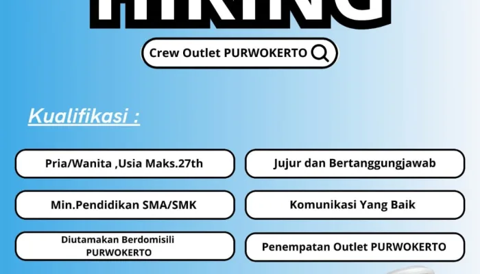 Lowongan Kerja Crew Outlet Milkmax Purwokerto 2026: 6 Kualifikasi, Segera Daftar!